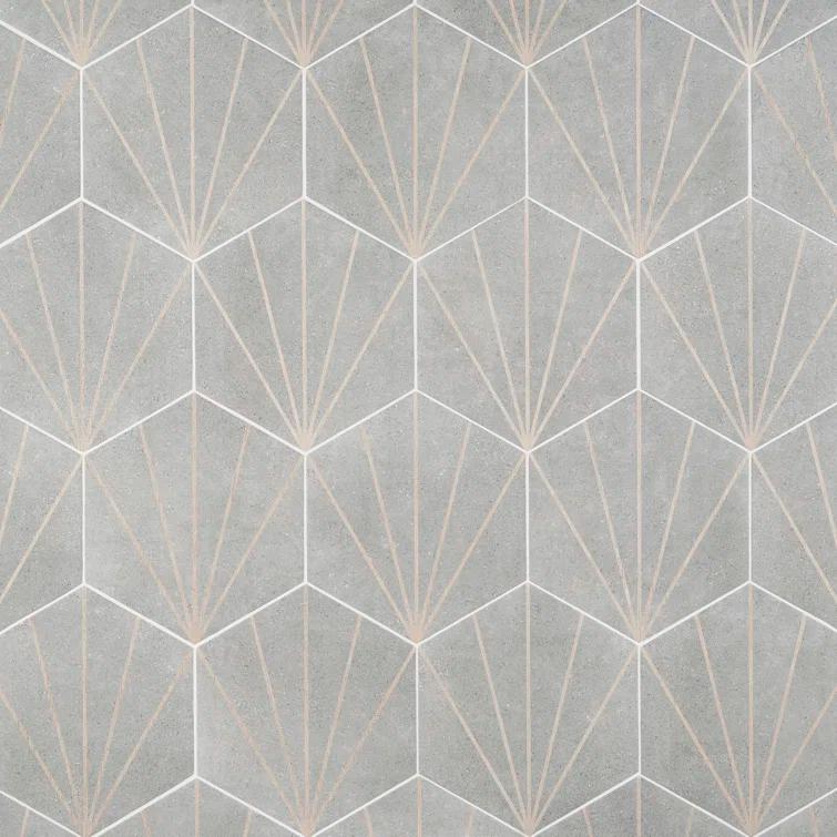 Arbor Hex Beams 13" x 14.5" Porcelain Wall & Floor Tile (10.51 Sq. Ft. / Case)