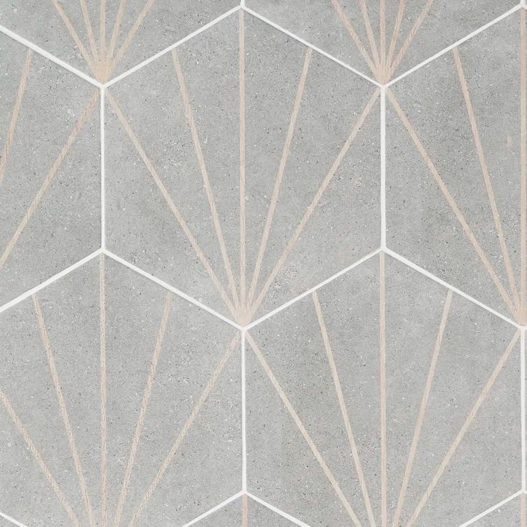 Arbor Hex Beams 13" x 14.5" Porcelain Wall & Floor Tile (10.51 Sq. Ft. / Case)