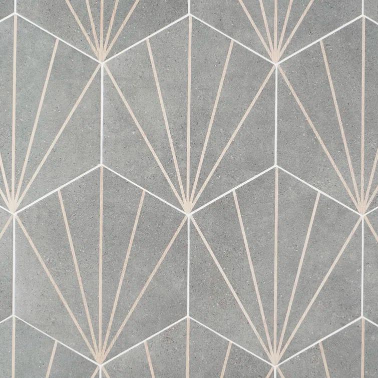 Arbor Hex Beams 13" x 14.5" Porcelain Wall & Floor Tile (10.51 Sq. Ft. / Case)