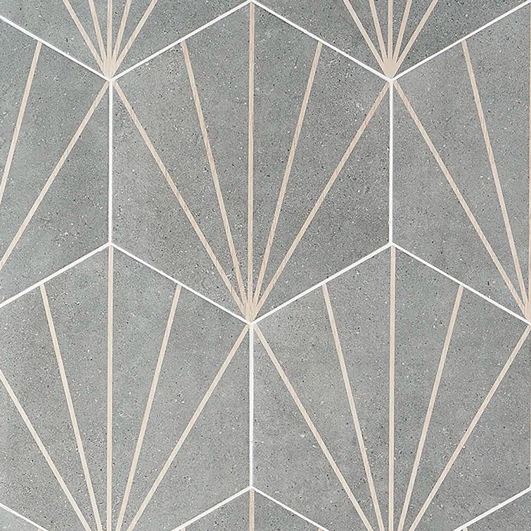 Arbor Hex Beams 13" x 14.5" Porcelain Wall & Floor Tile (10.51 Sq. Ft. / Case)