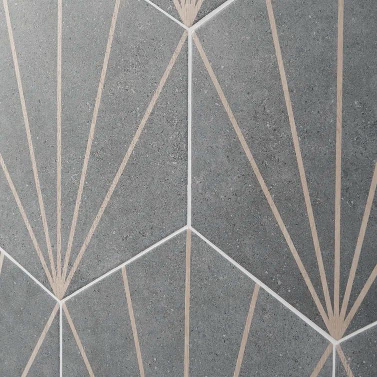 Arbor Hex Beams 13" x 14.5" Porcelain Wall & Floor Tile (10.51 Sq. Ft. / Case)