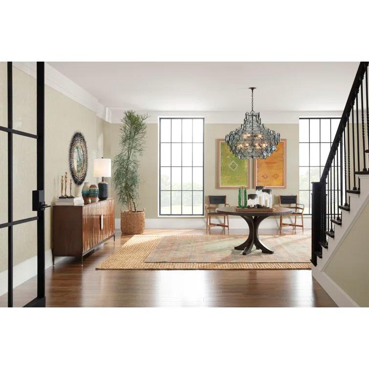 Hand-Knotted Cotton-Synthetic Blend 6'x9' Rectangular Area Rug
