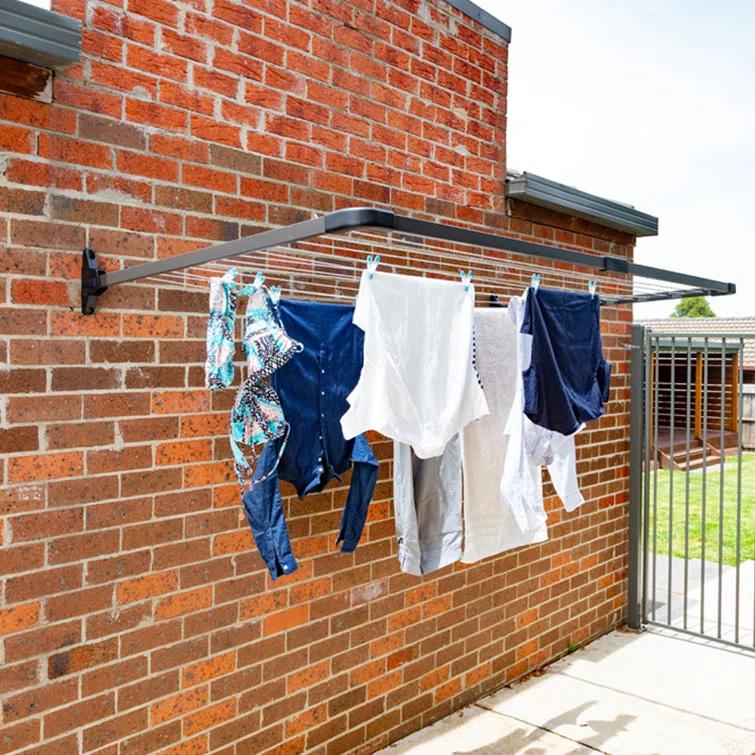 Daytek Steel Fold Down Wall-Mounted Drying Rack