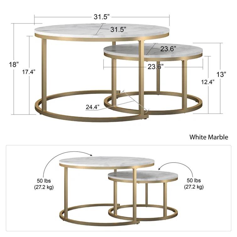 Amelia Frame 2 Nesting Coffee Table