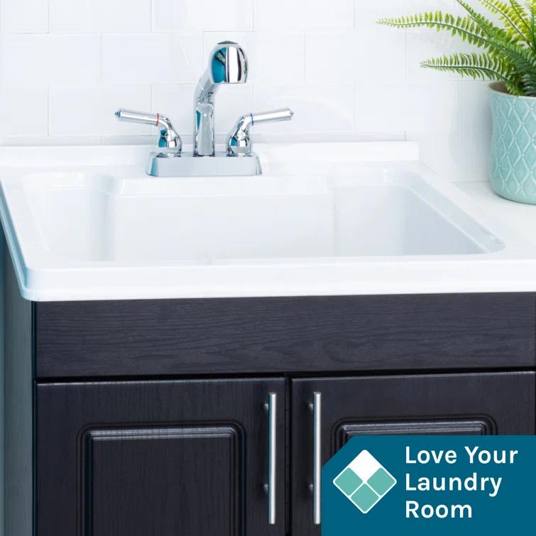 Utility-Sink 012 USFCT10CP Dual-Handle ABS Plastic Pull-Out Faucet