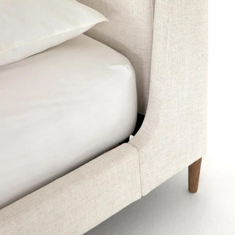 Rexford Platform Bed - Cream / King