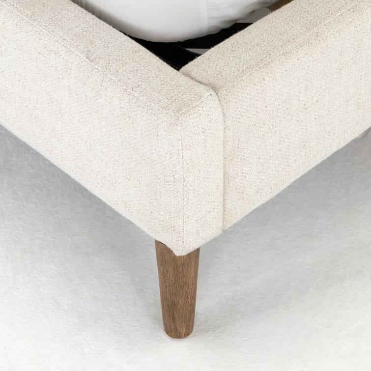Rexford Platform Bed - Cream / King