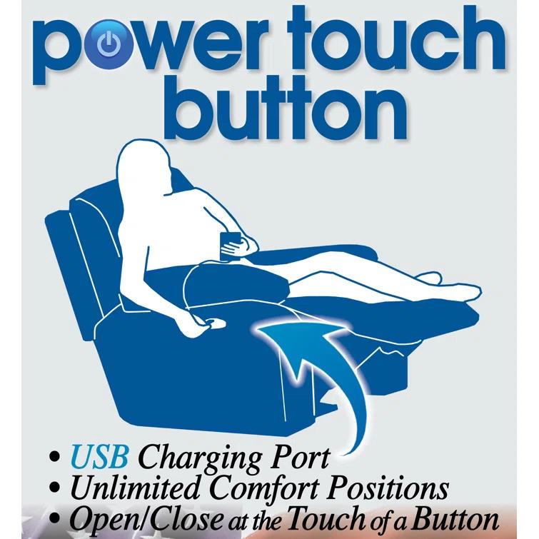 Alonii 45" Wide Leather Match Standard Recliner
