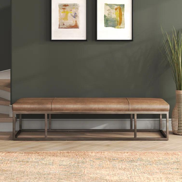 Kabina Leather Bench