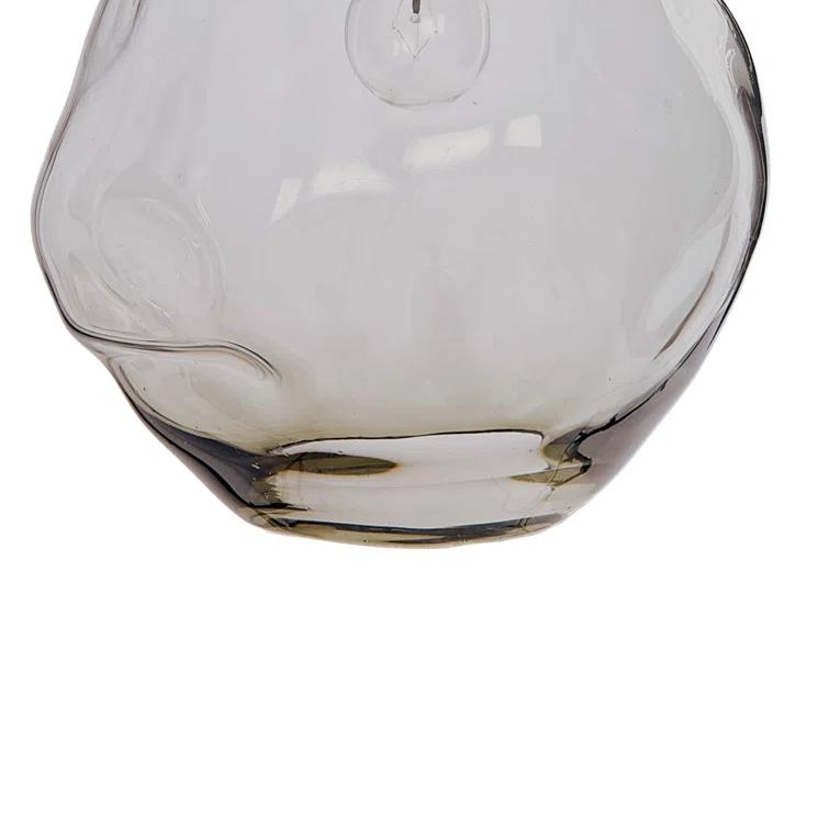 Molten Pendant with Smoke Glass