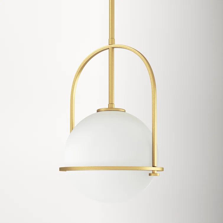 Arie Single Light Glass Dimmable Pendant