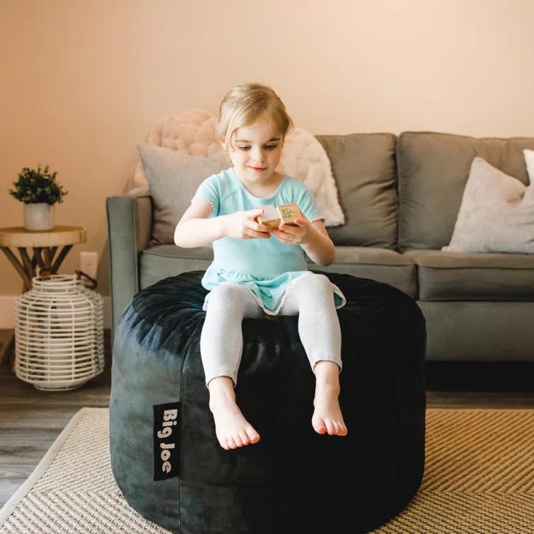 Big Joe Fuf Small Foam Filled Plush Bean Bag Chair Plush, 2ft