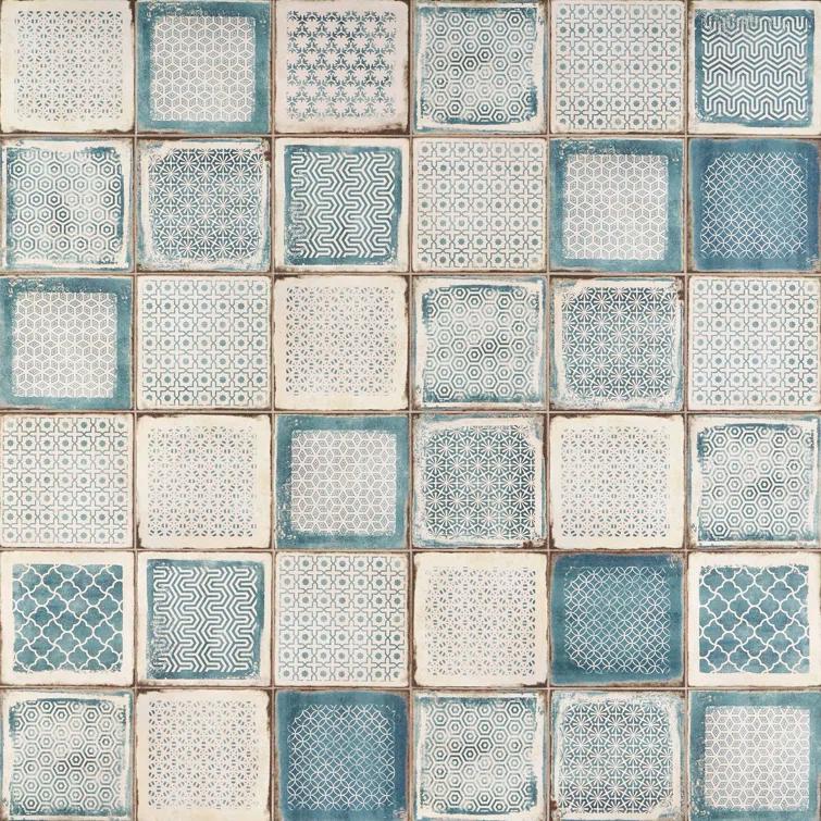 Bond Tile 8" x 8" Encaustic Patterned Look Wall & Floor Tile