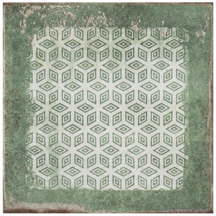 Bond Tile 8" x 8" Encaustic Patterned Look Wall & Floor Tile