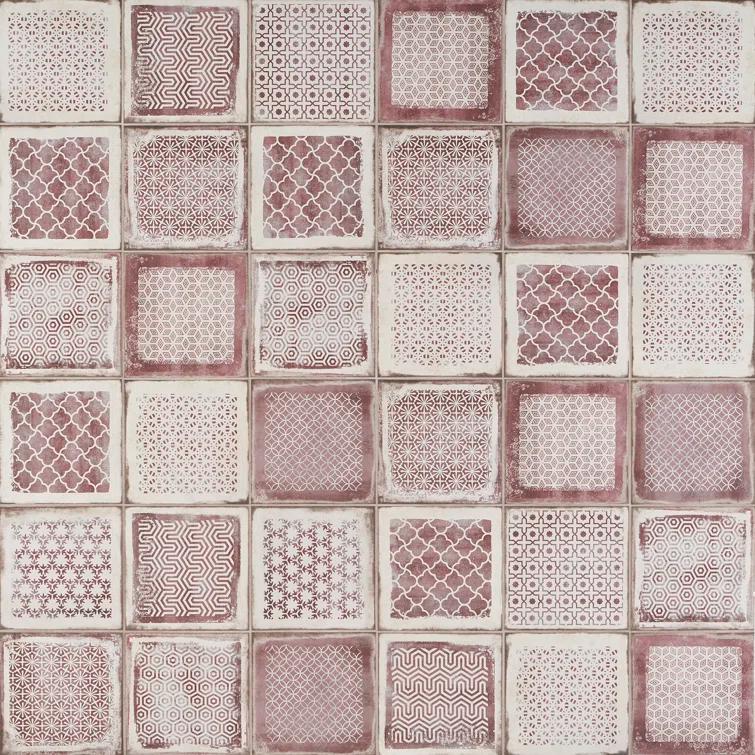 Bond Tile 8" x 8" Encaustic Patterned Look Wall & Floor Tile