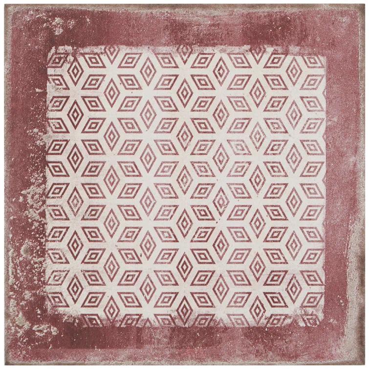 Bond Tile 8" x 8" Encaustic Patterned Look Wall & Floor Tile