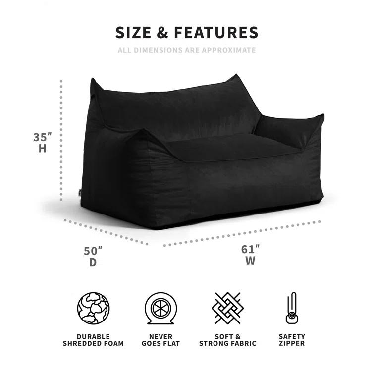 Big Joe Imperial Polyester Bean Bag Sofa