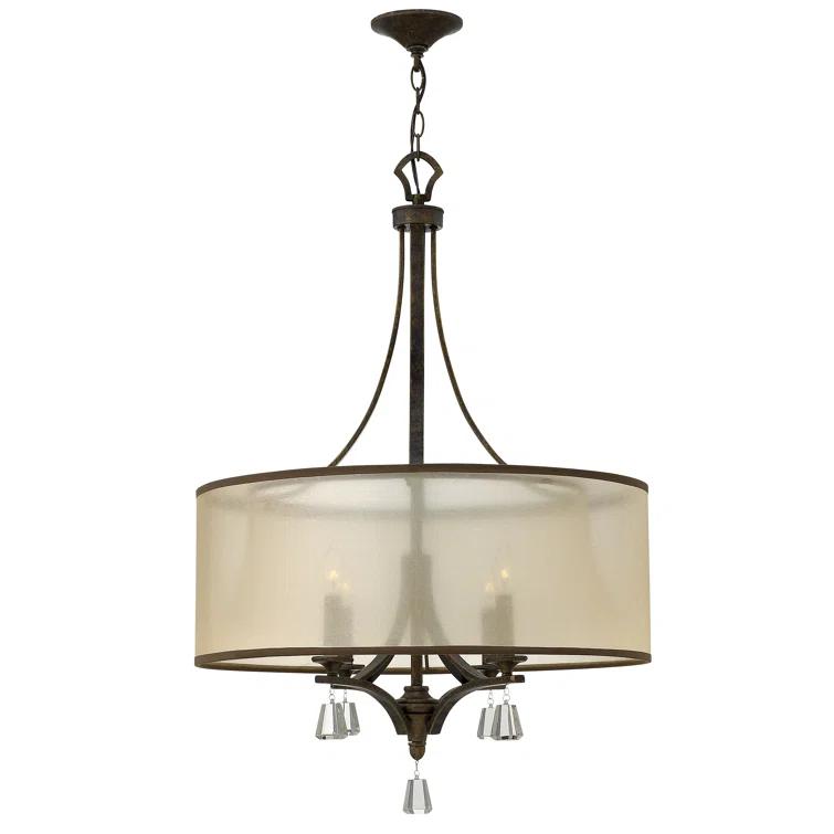 Mime 6 - Light Dimmable Drum Chandelier