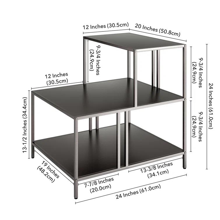 Jamora Stainless Steel Top End Table
