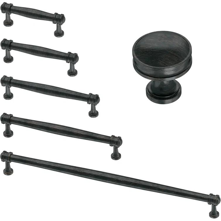 Venetian Bronze 12'' Bar Pull with Mounting Hardware