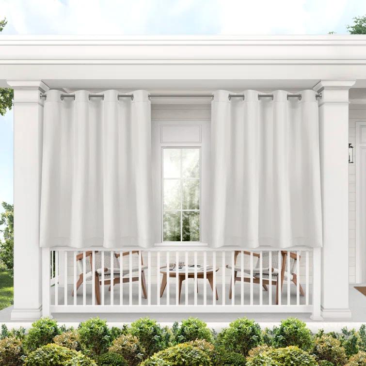 Cabana Solid Heavyweight Indoor Outdoor Curtains