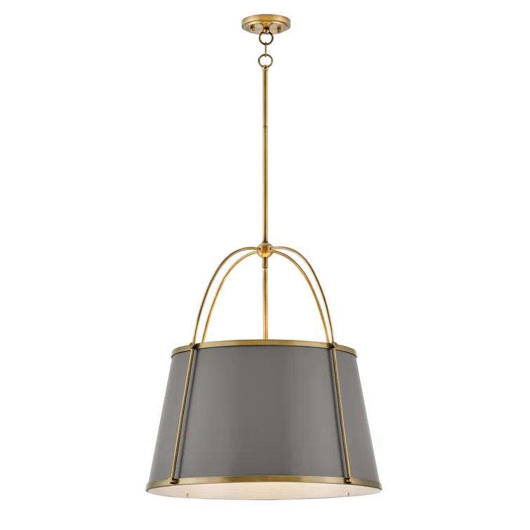 Moxie 4 Light Metal Dimmable Drum Chandelier
