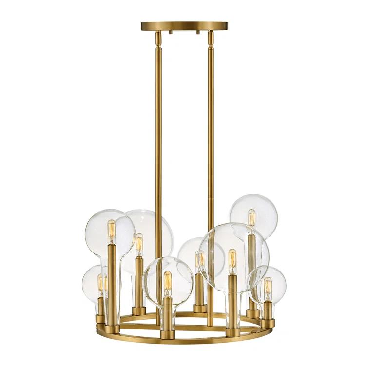 Hennig Ring Chandelier - Brass / 24"Dia