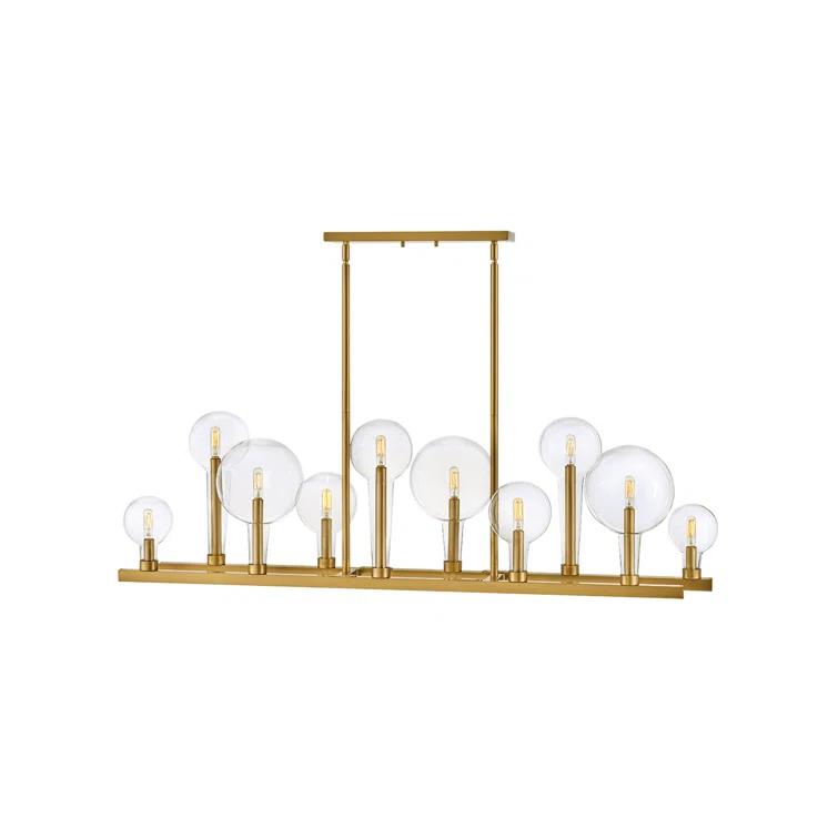 Hennig Linear Chandelier - Brass / 48"Dia
