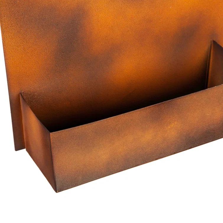 Kaiser Rust Finish Metal Indoor/Outdoor Wall Planter