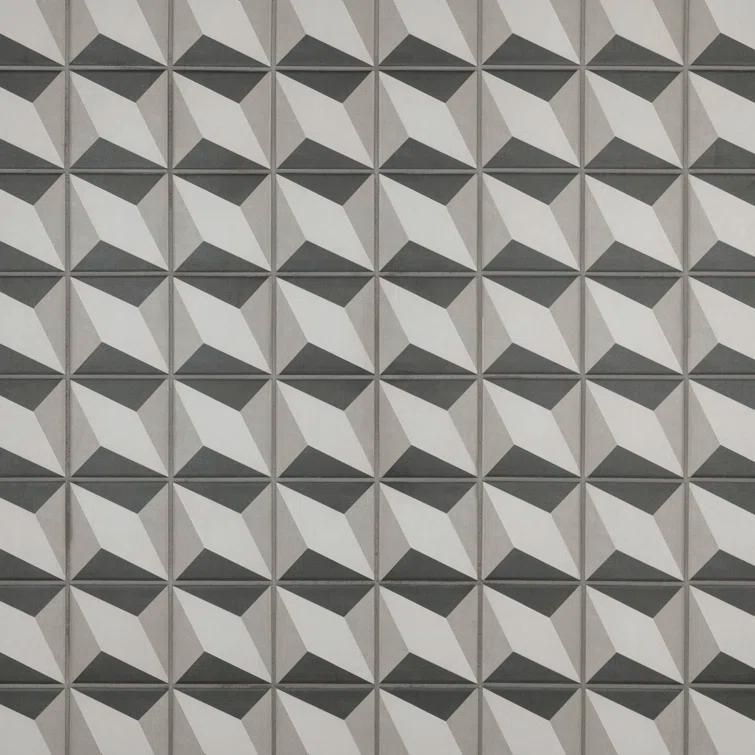 Merola Tile Twenties 4" x 4" Ceramic Patterned Wall & Floor Tile