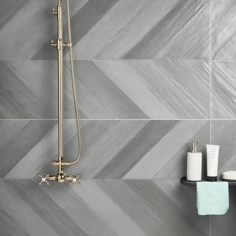 Nord 23" x 47" Porcelain Stone Look Wall & Floor Tile