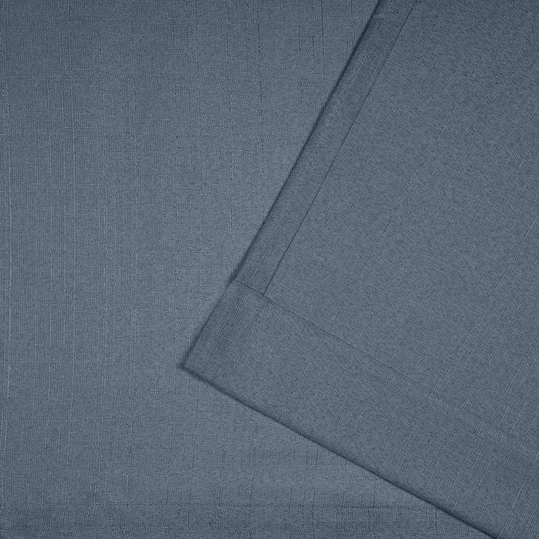 Loha GT Aaliyah Solid Color Semi-Sheer Grommet Curtain Panels
