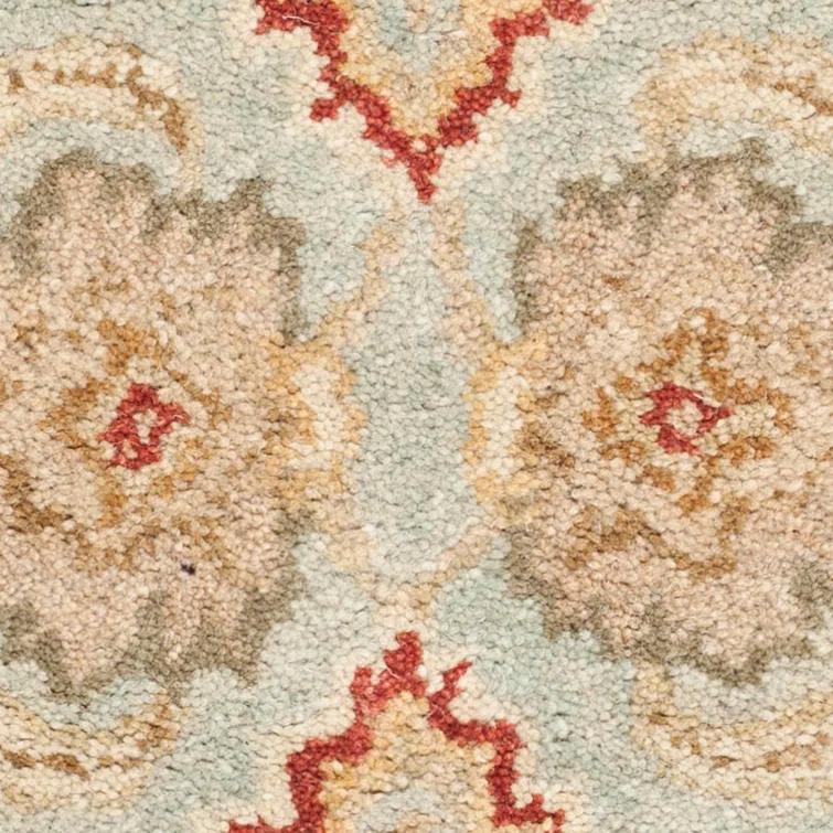 Antiquity AT822 Hand Tufted Area Rug - Grey Blue/Beige - 9'6"x13'6" - Safavieh.
