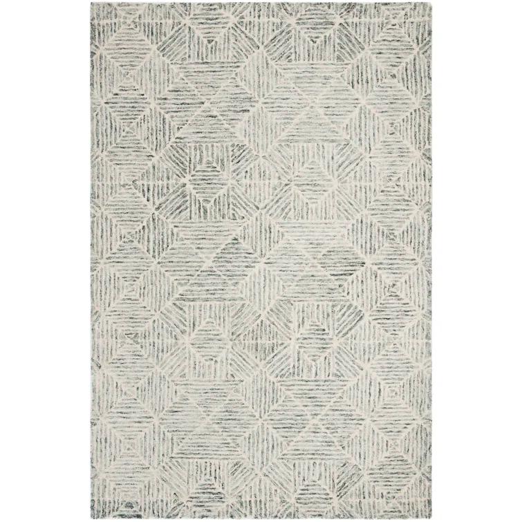 SAFAVIEH Abstract Brock Geometric Area Rug, Green/Ivory, 2' x 3'