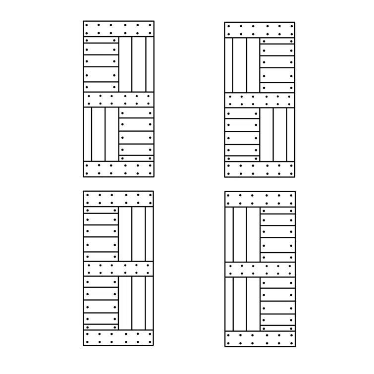 84'' Solid Wood Paneled with Installation Hardware Kit Barn Door
