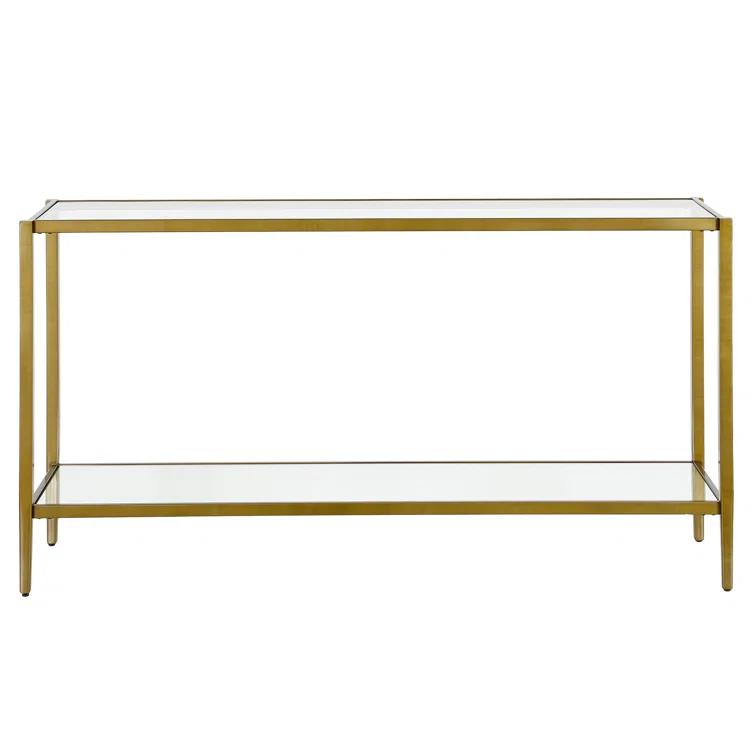 Hera Glass Top Console Table