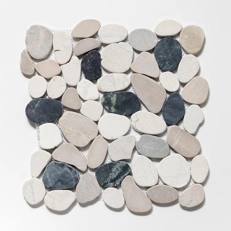 Sliced Pebble Mosaic Wall & Floor Tile