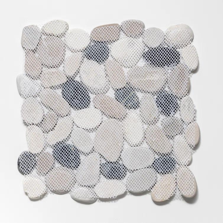 Sliced Pebble Mosaic Wall & Floor Tile