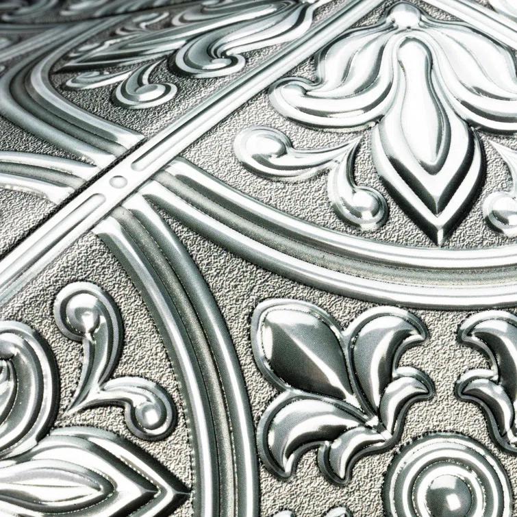 10.5'' W x 10.5'' L PVC Peel and Stick Field Tile