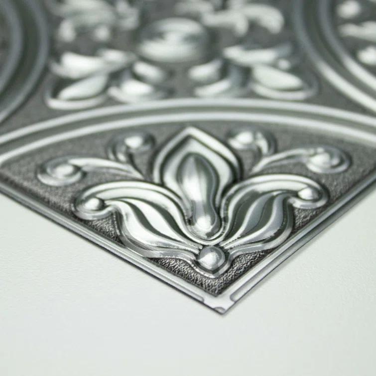10.5'' W x 10.5'' L PVC Peel and Stick Field Tile