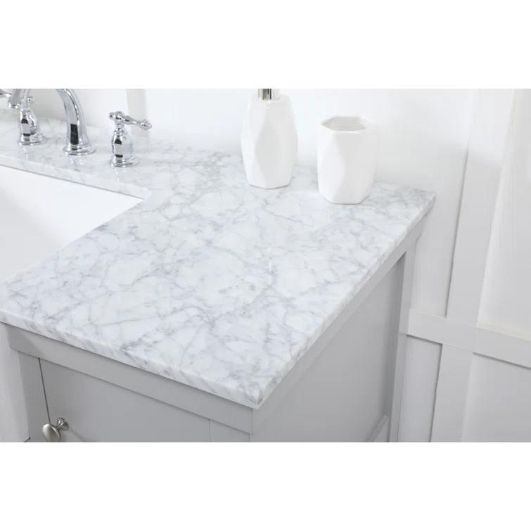 Pelaghia 48'' Single Bathroom Vanity with Marble Top