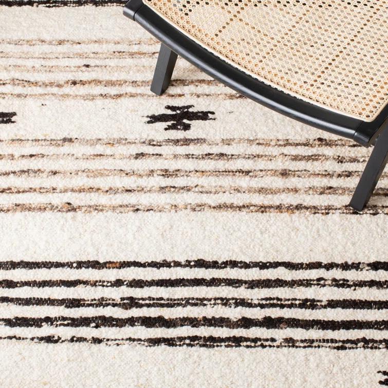 Abbie-Lea Natura Hand Woven 90% Wool And 10% Cotton Southwestern Rug