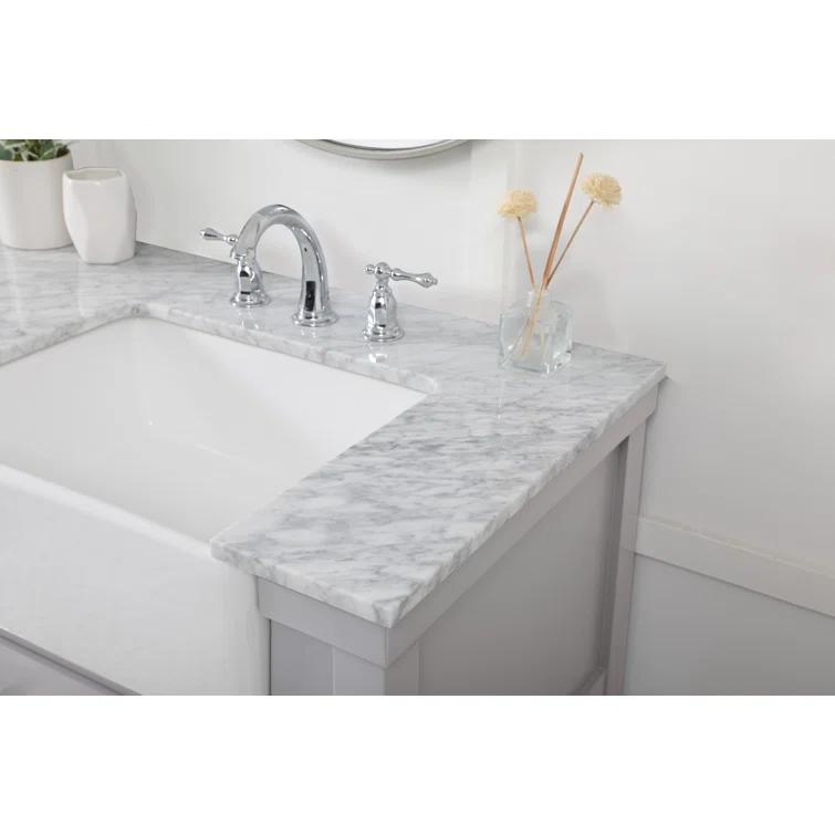 Pelaghia 72'' Double Bathroom Vanity with Marble Top