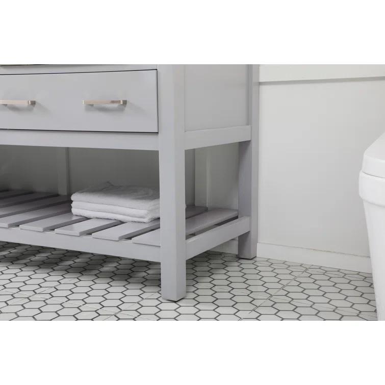 Pelaghia 72'' Double Bathroom Vanity with Marble Top