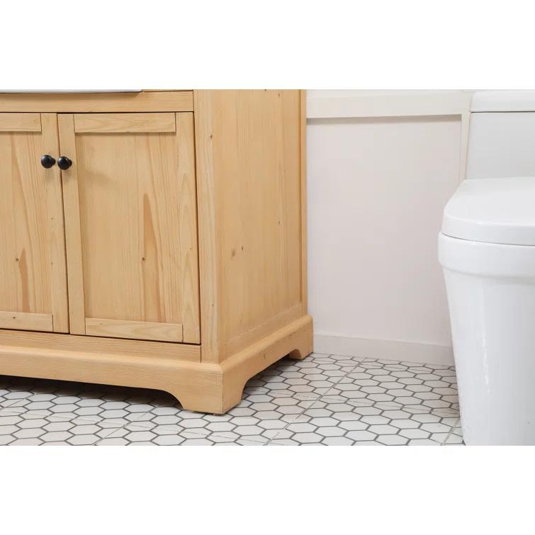 Pardue 72'' Double Bathroom Vanity with Marble Top