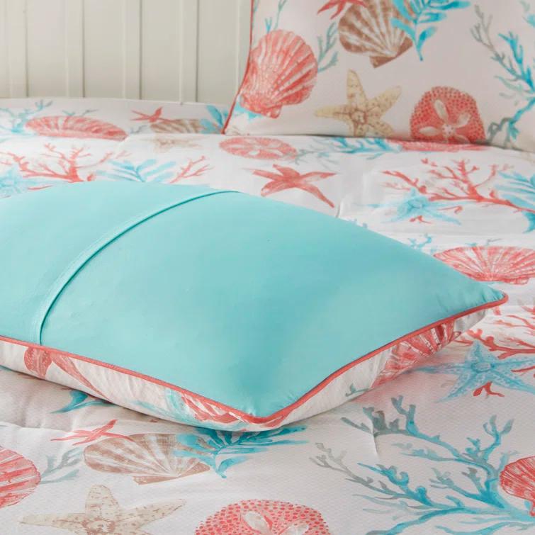 Madison Park Pebble Beach 7 Piece Cotton Sateen Comforter Set