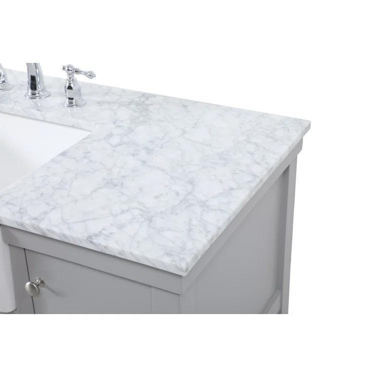 Pelaghia 48'' Single Bathroom Vanity with Marble Top