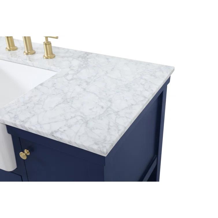 Pelaghia 48'' Single Bathroom Vanity with Marble Top