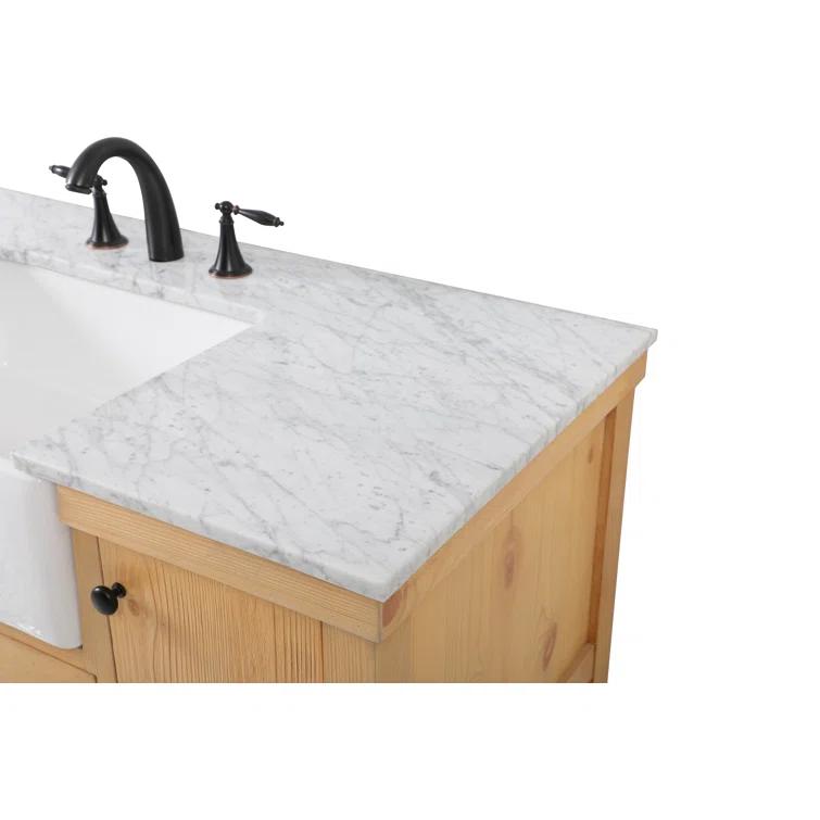 Pelaghia 48'' Single Bathroom Vanity with Marble Top