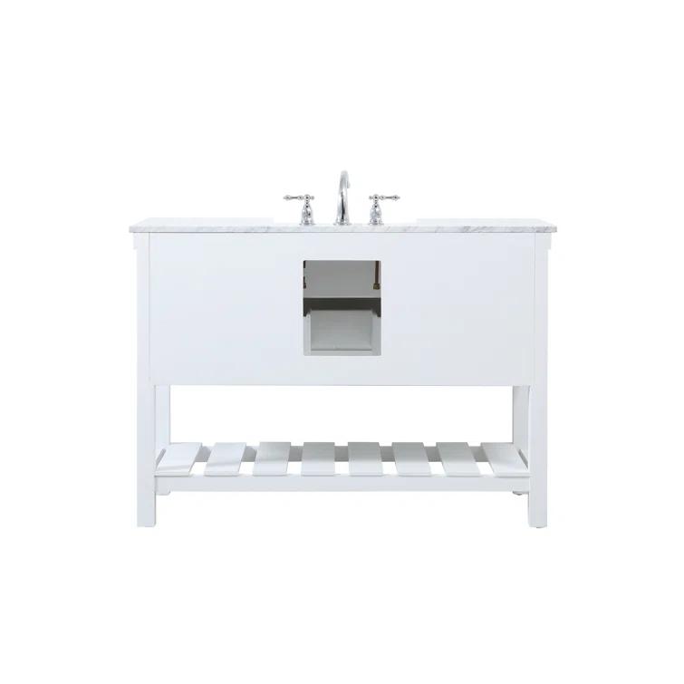 Pelaghia 48'' Single Bathroom Vanity with Marble Top
